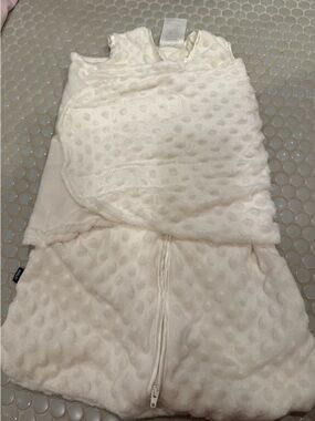 HALO Plush Baby Sleep Sack Romper in Soft Ivory